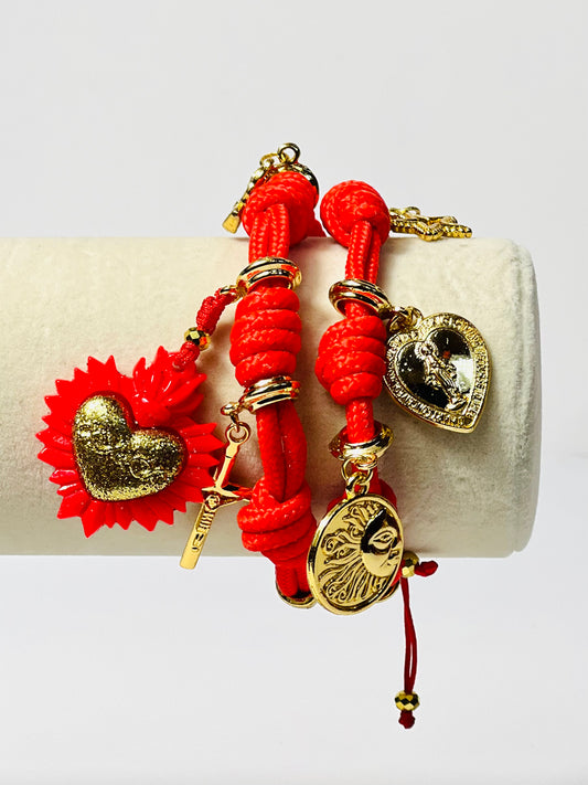 Smooth Red Santos Bracelet