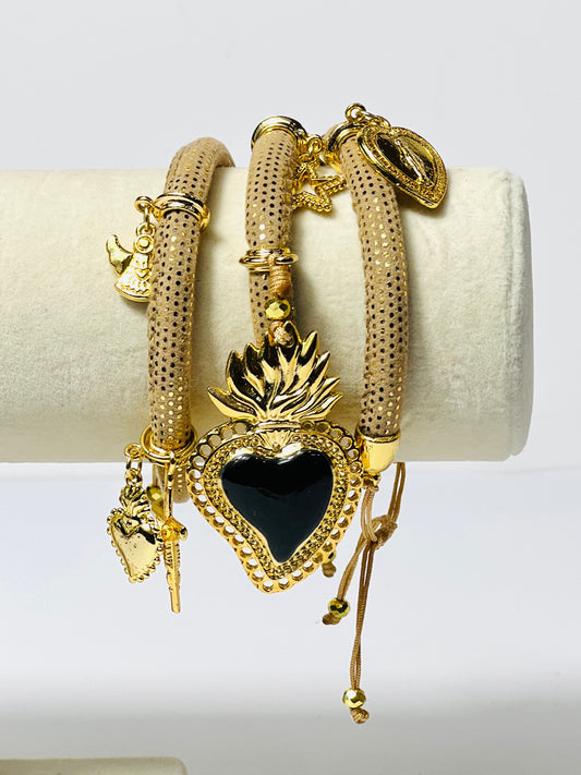 Brown Heart Bracelet