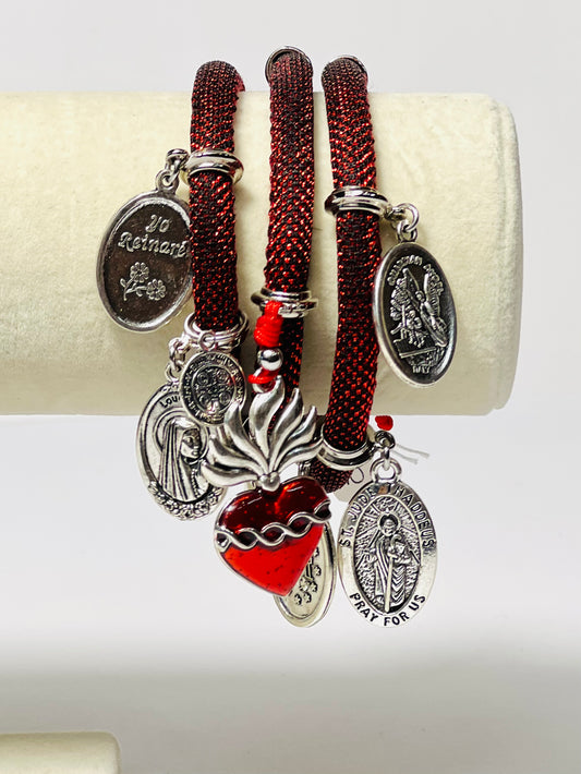 Frosted Red Bracelet