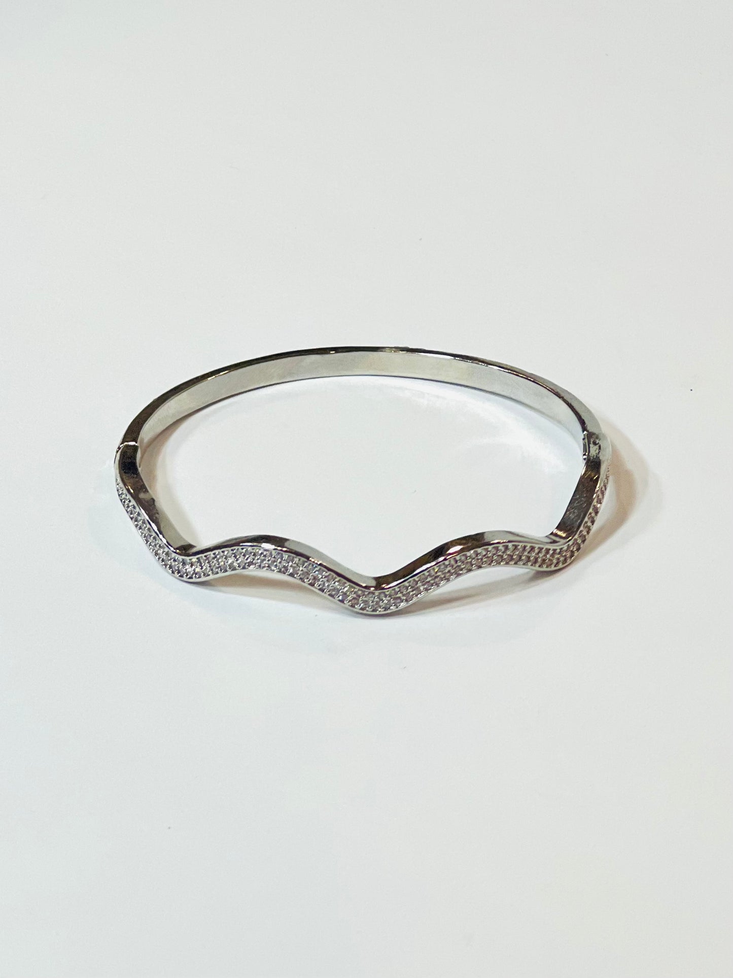 Curved Sparkling Bangle