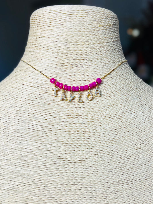 Sparkling Letter Necklace