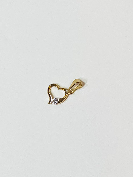 Fertile Heart Charm Gold Plated